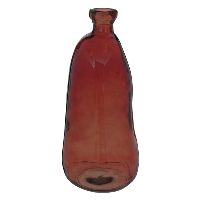 Jarrón botella "Uly" de vidrio reciclado Ámbar oscuro A51cm - 155687I