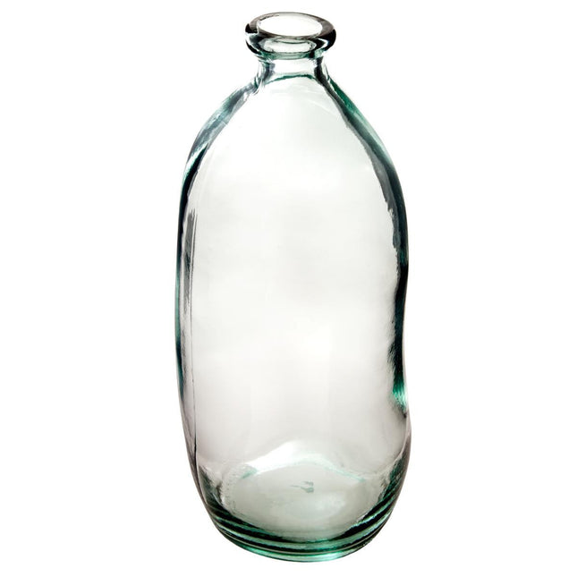 Jarrón botella "Uly" de vidrio reciclado Transparente A73cm - 155688A