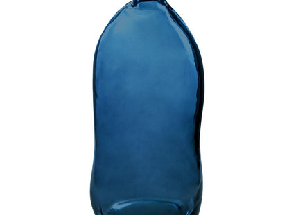 Jarrón botella "Uly" de vidrio reciclado A73cm azul tormenta - 155688C