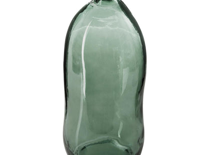 Jarrón botella "Uly" de vidrio reciclado A73cm verde caqui - 155688F