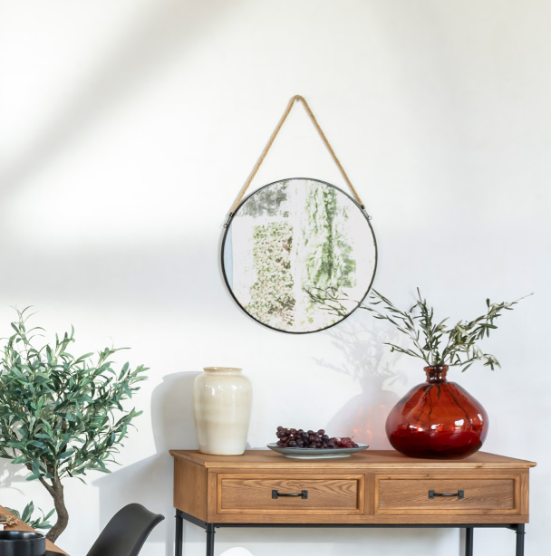 Jarrón redondo "Uly" de vidrio reciclado Ámbar oscuro D33cm -  155689I