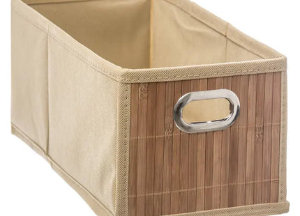 Cesta de almacenamiento cuadrada de bambú, 31x15 cm -  155969A