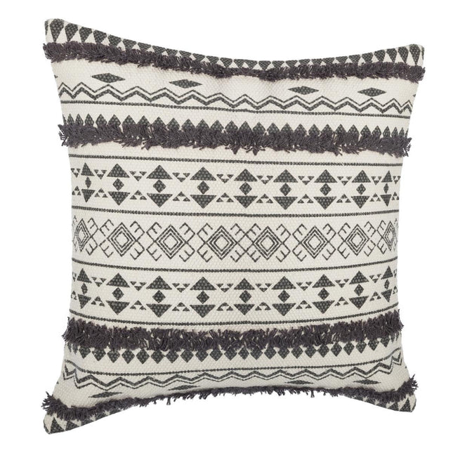 Funda de almohada "Etnik" toba gris 40x40cm - 156173B
