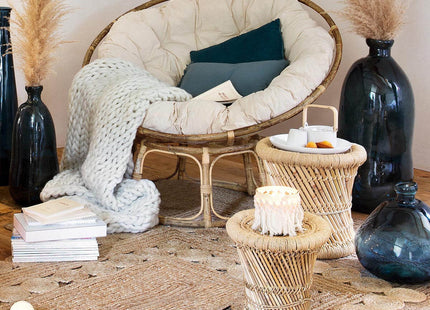 Mesa auxiliar de cuerda natural "Ilyan" M - 156861A