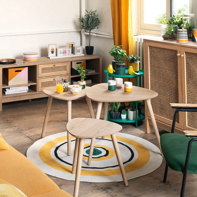 Mesas nido “Mileo” de madera L.39/47/60 cm - 156962