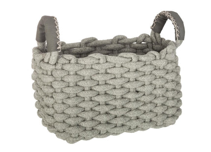 Cesta de punto rectangular de algodón P - 157029