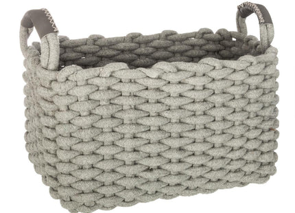 Cesta de punto rectangular de algodón G - 157029