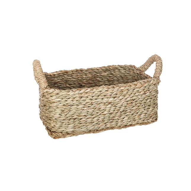 Cesta rectangular de "Seagrass" natural M - 157046