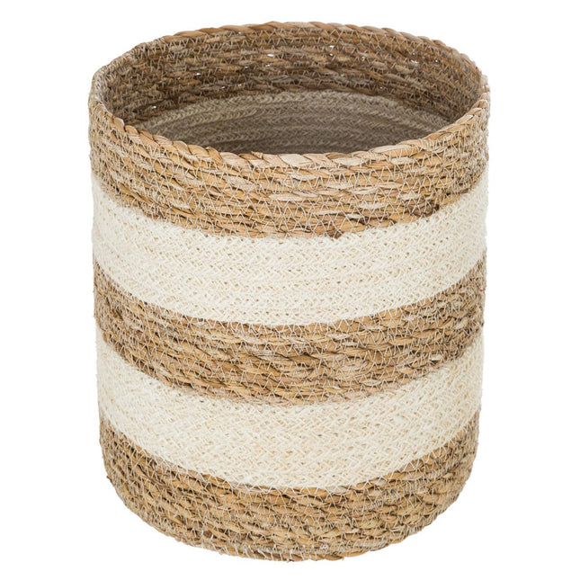 Cesta SEAGRASS blanca P - 157101B