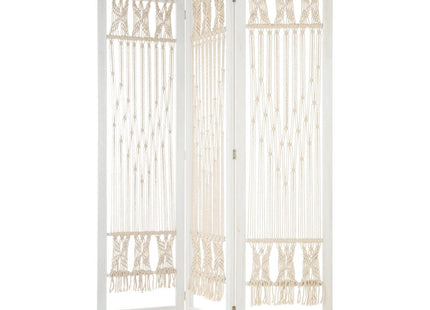 Mampara de madera de verano indio y macramé A170cm - 157119