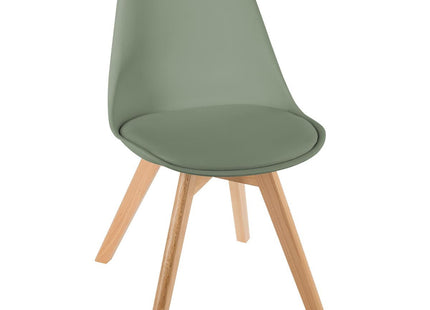 Silla de comedor BAYA  verde caqui - 157166D