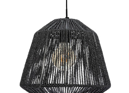 Lámpara suspendida "Jily" de cuerda negra D29 - 157701A