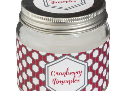 Vela perfumada en tarro de cristal con tapa 65gr "cranberry" - 157858E