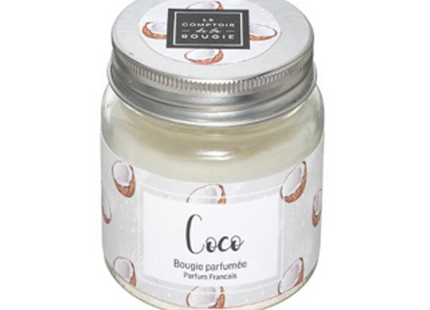 Vela perfumada en tarro de cristal con tapa 65G "Coco" - 157858M