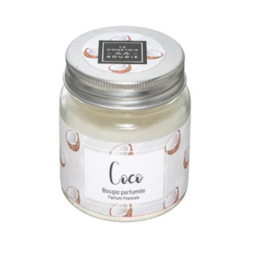 Vela perfumada en tarro de cristal con tapa 65G "Coco" - 157858M