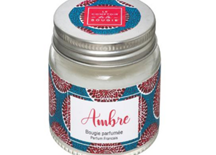 Vela perfumada en tarro de cristal con tapa 65G "Ambre" - 157858N