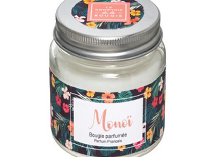 Vela perfumada en tarro de cristal con tapa 65G Monoi - 157858O