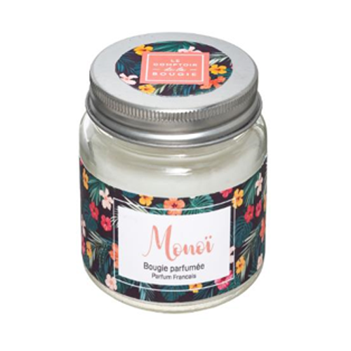 Vela perfumada en tarro de cristal con tapa 65G Monoi - 157858O