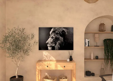 Cuadro estampado con diseño de león, 78x118 cm - 158210
