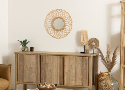 Espejo "Gwenn" de ratán D58cm - 158213