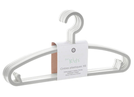 Juego de 6 perchas infantiles gris - 158462B