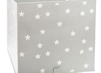 Caja organizadora para juguetes gris estrellas 29x29cm - 158548C