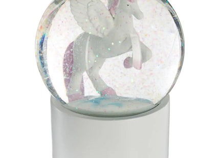 Bola de nieve "Unicornio" D10cm en cristal - 158570
