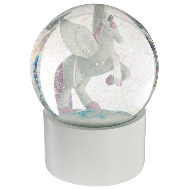 Bola de nieve "Unicornio" D10cm en cristal - 158570