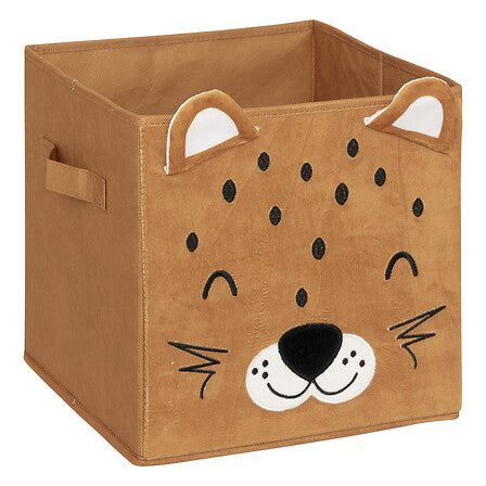 Caja de almacenamiento plegable terciopelo Leopardo colección Wild - 158629C