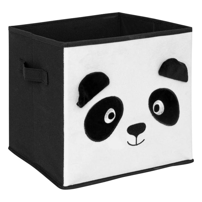 Caja de almacenamiento infantil con forma de panda blanco y negro "Joey" - 158629E