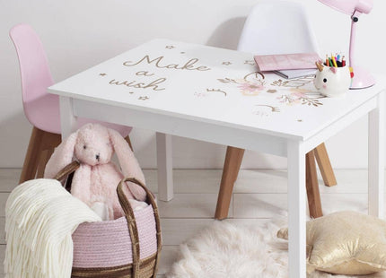 Mesa de madera A48cm para habitación de niña - 158698A