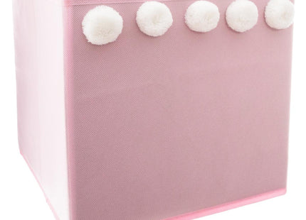 Caja de almacenamiento plegable con 5 pompones - 158710A
