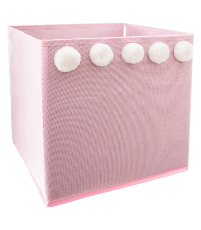 Caja de almacenamiento plegable con 5 pompones - 158710A
