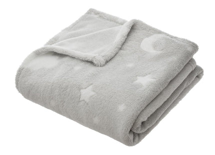 Manta suave y fosforescente 150x125 gris - 158771B