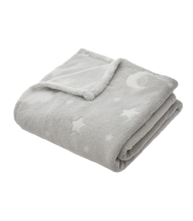 Manta suave y fosforescente 150x125 gris - 158771B