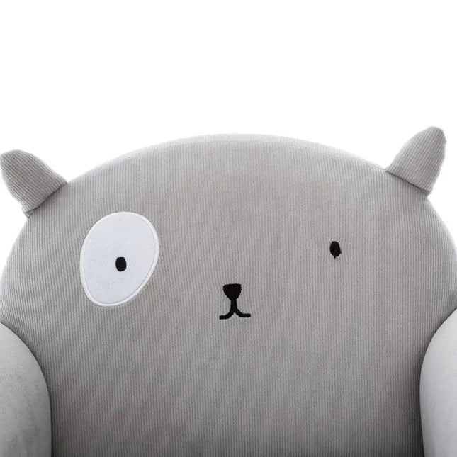 Sillón infantil oso "Ballon" en blanco y gris- 158802B