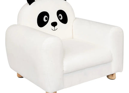 Sillón infantil panda "Ballon" en blanco y negro - 158802C