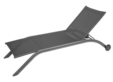 Tumbona "Milenio" de aluminio antracita y grafito - 159877