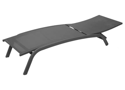 Tumbona "BONAO" antracita y grafito de aluminio tratado - 159884A