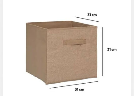 Caja de almacenamiento de yute de 31x31 cm -  160386