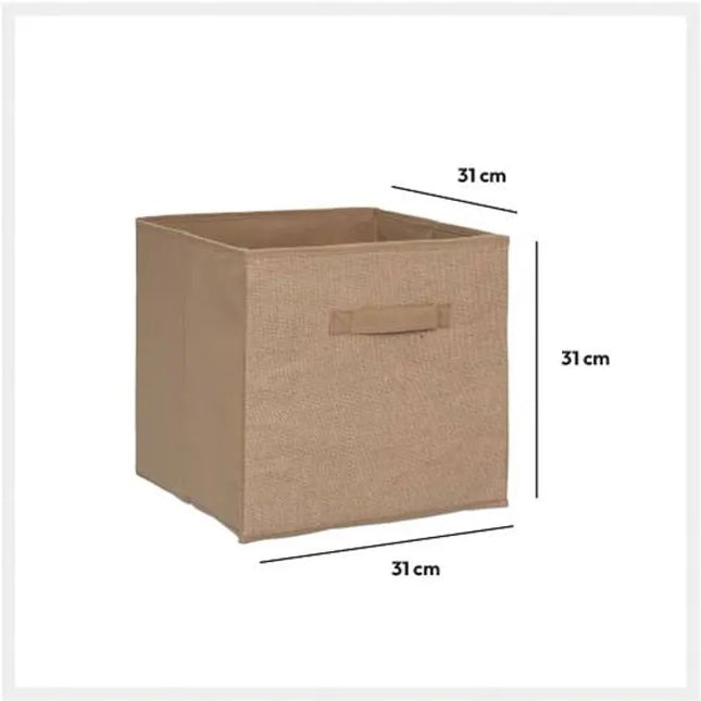 Caja de almacenamiento de yute de 31x31 cm -  160386