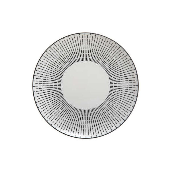 Plato comedor "Lunis" negro 27cm - 160557A