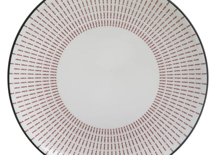 Plato comedor "Lunis" rojo 26cm - 160557B