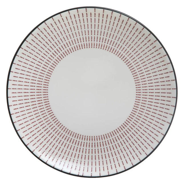 Plato comedor "Lunis" rojo 26cm - 160557B