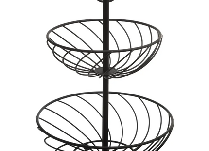 Frutera 2 pisos negro - 160621B