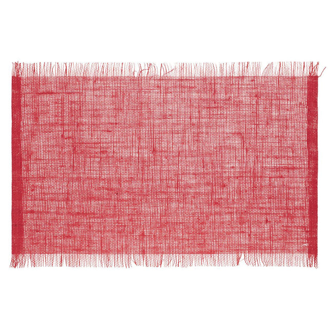 Individual "Frange" 45x30 rojo - 160722F