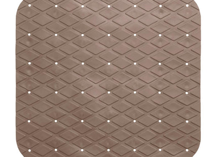 Tapete de ducha de PVC 55x55 taupé  - 160863G