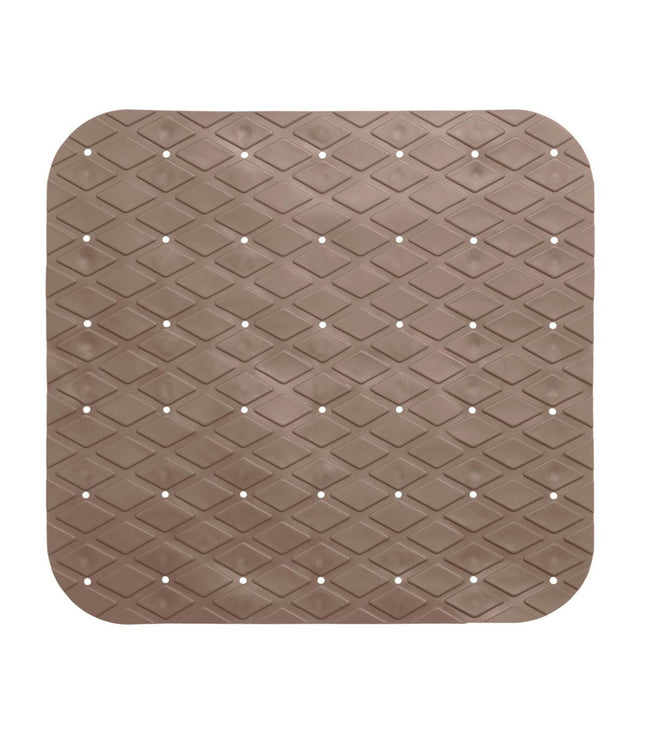 Tapete de ducha de PVC 55x55 taupé  - 160863G