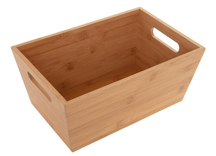 Cesta 2 asas de bambú para guardar accesorios de baño - 160903