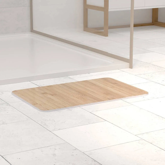 Alfombra de baño de diatomas 45x35cm natural - 160928A